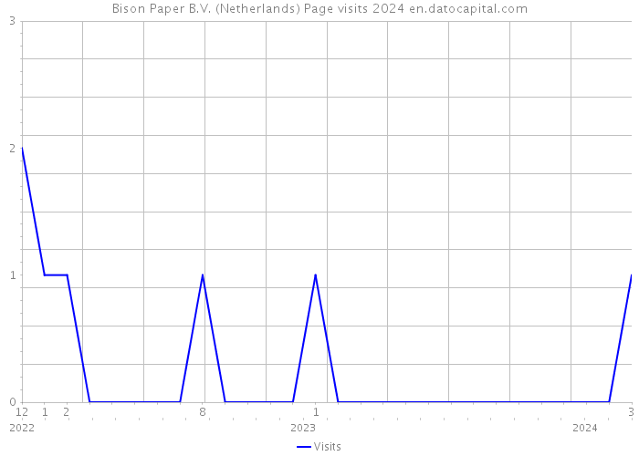 Bison Paper B.V. (Netherlands) Page visits 2024 