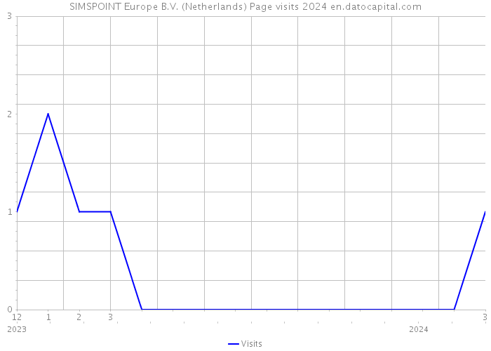 SIMSPOINT Europe B.V. (Netherlands) Page visits 2024 
