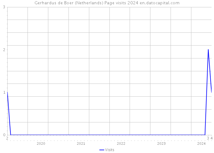 Gerhardus de Boer (Netherlands) Page visits 2024 