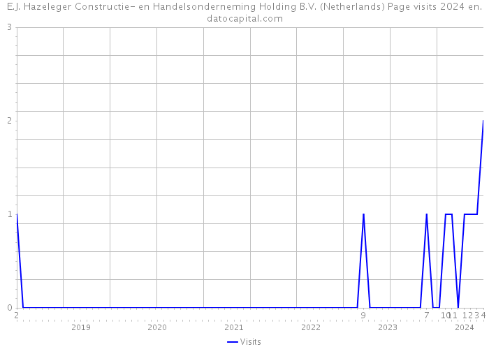E.J. Hazeleger Constructie- en Handelsonderneming Holding B.V. (Netherlands) Page visits 2024 