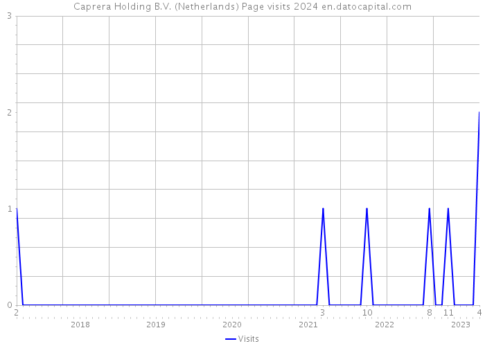 Caprera Holding B.V. (Netherlands) Page visits 2024 