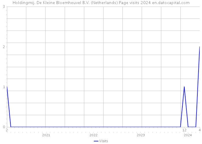 Holdingmij. De Kleine Bloemheuvel B.V. (Netherlands) Page visits 2024 
