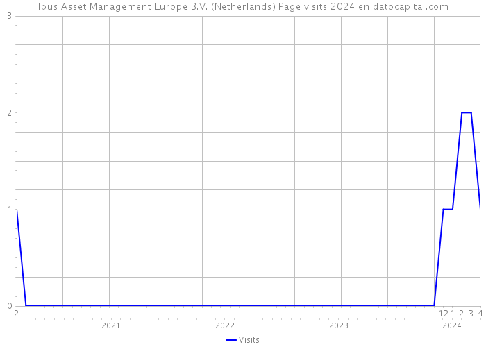Ibus Asset Management Europe B.V. (Netherlands) Page visits 2024 