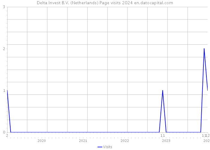 Delta Invest B.V. (Netherlands) Page visits 2024 
