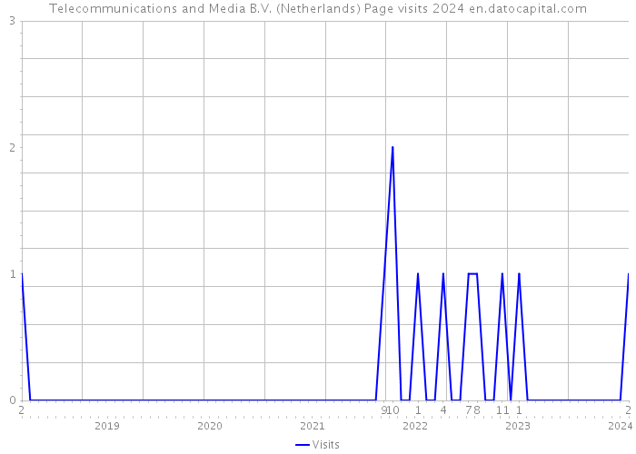 Telecommunications and Media B.V. (Netherlands) Page visits 2024 