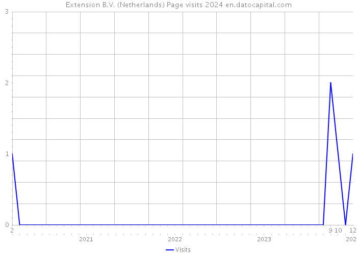 Extension B.V. (Netherlands) Page visits 2024 