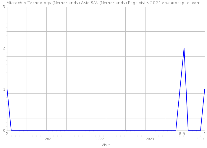 Microchip Technology (Netherlands) Asia B.V. (Netherlands) Page visits 2024 