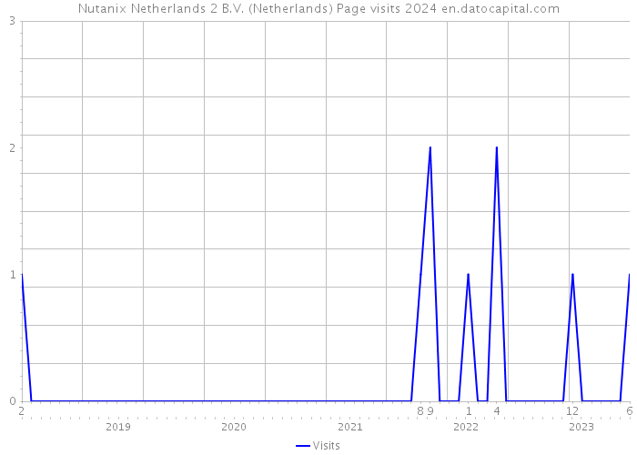 Nutanix Netherlands 2 B.V. (Netherlands) Page visits 2024 