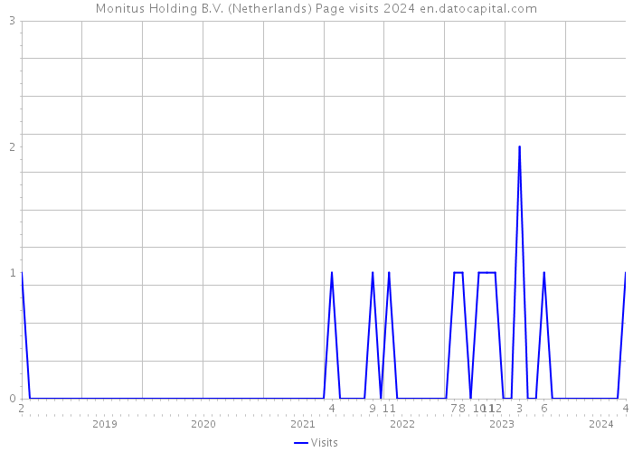 Monitus Holding B.V. (Netherlands) Page visits 2024 