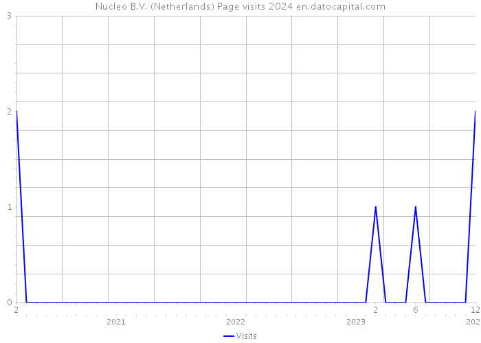 Nucleo B.V. (Netherlands) Page visits 2024 