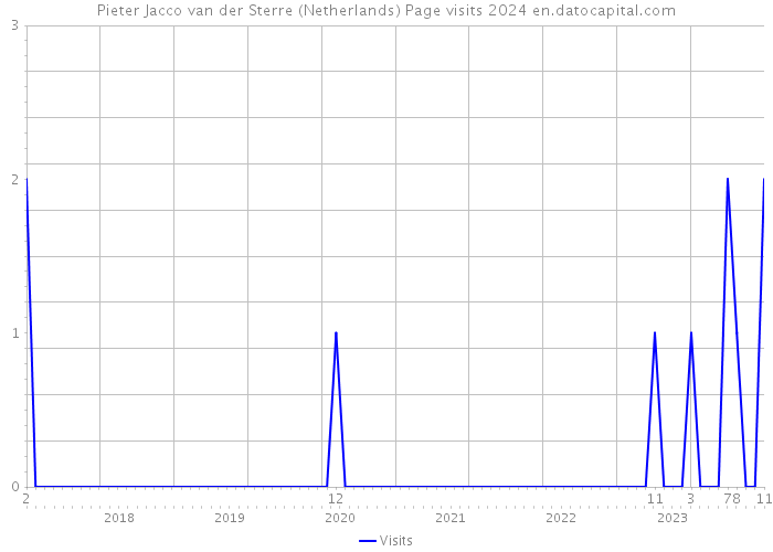 Pieter Jacco van der Sterre (Netherlands) Page visits 2024 