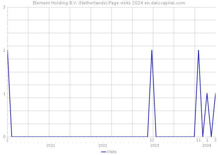 Element Holding B.V. (Netherlands) Page visits 2024 