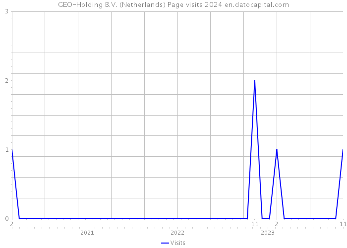 GEO-Holding B.V. (Netherlands) Page visits 2024 