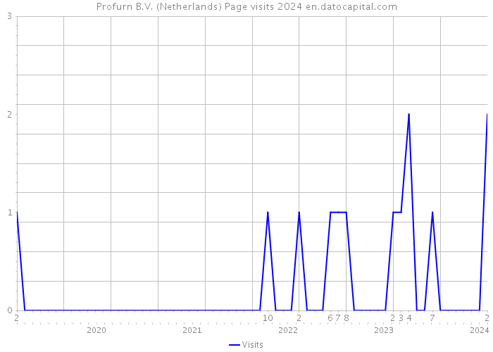 Profurn B.V. (Netherlands) Page visits 2024 