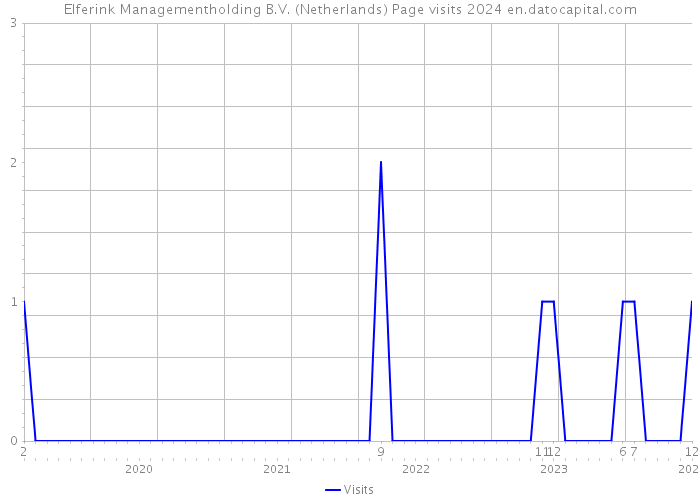 Elferink Managementholding B.V. (Netherlands) Page visits 2024 