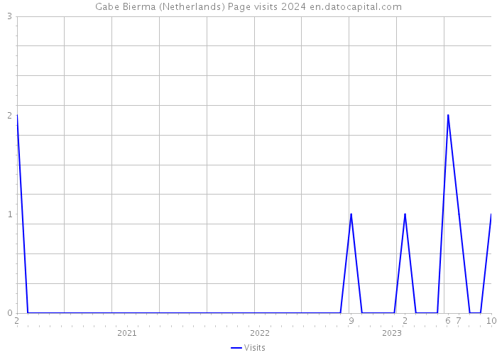 Gabe Bierma (Netherlands) Page visits 2024 