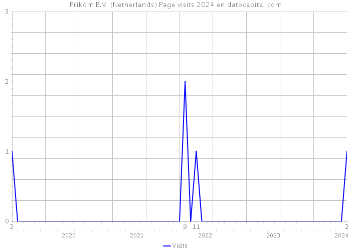 Prikom B.V. (Netherlands) Page visits 2024 