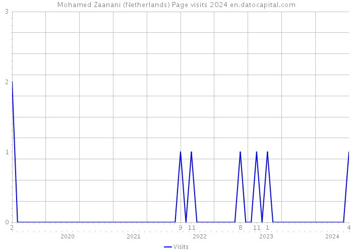 Mohamed Zaanani (Netherlands) Page visits 2024 