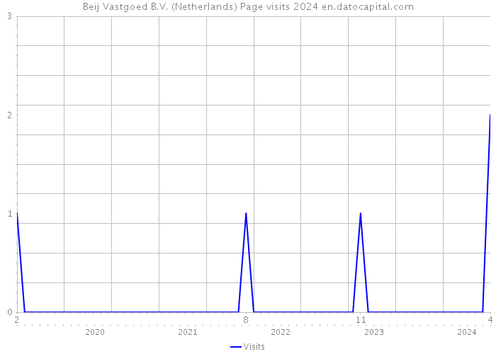 Beij Vastgoed B.V. (Netherlands) Page visits 2024 