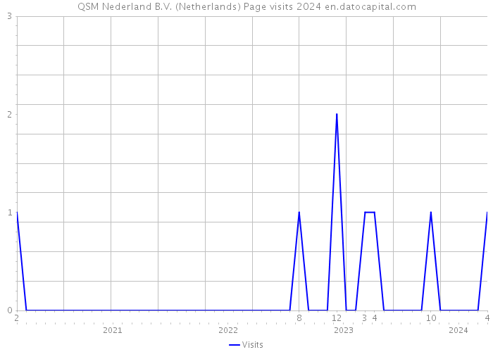QSM Nederland B.V. (Netherlands) Page visits 2024 