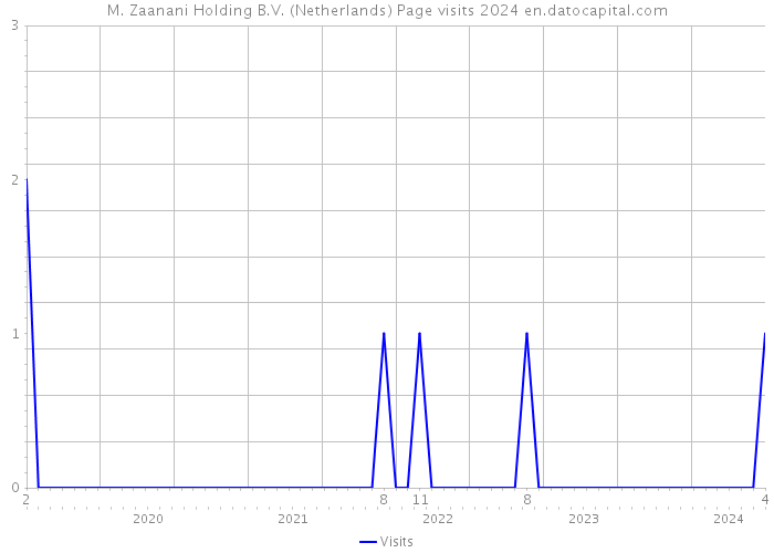 M. Zaanani Holding B.V. (Netherlands) Page visits 2024 
