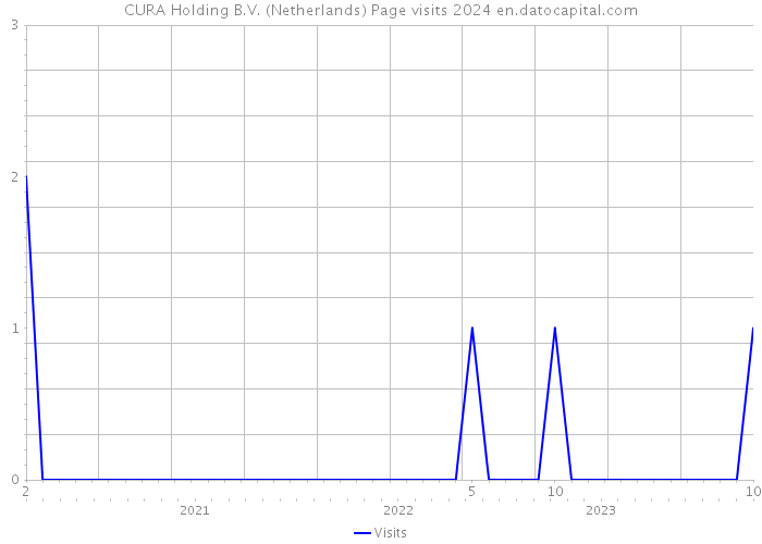 CURA Holding B.V. (Netherlands) Page visits 2024 