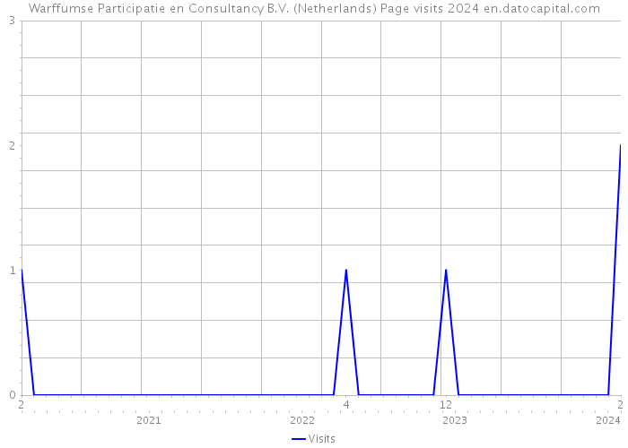 Warffumse Participatie en Consultancy B.V. (Netherlands) Page visits 2024 