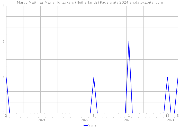 Marco Matthias Maria Holtackers (Netherlands) Page visits 2024 