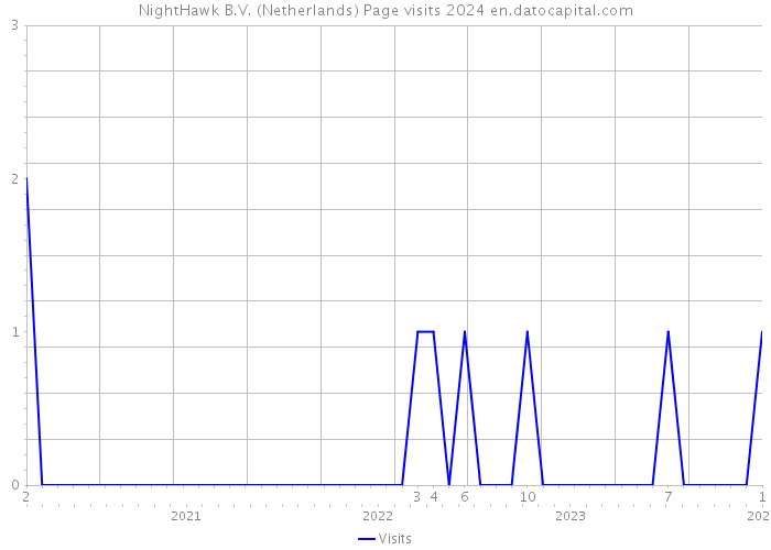 NightHawk B.V. (Netherlands) Page visits 2024 