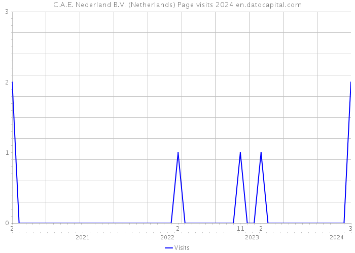 C.A.E. Nederland B.V. (Netherlands) Page visits 2024 
