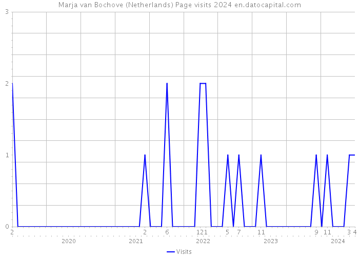 Marja van Bochove (Netherlands) Page visits 2024 