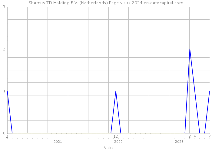 Shamus TD Holding B.V. (Netherlands) Page visits 2024 