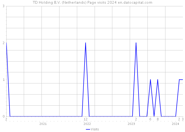TD Holding B.V. (Netherlands) Page visits 2024 