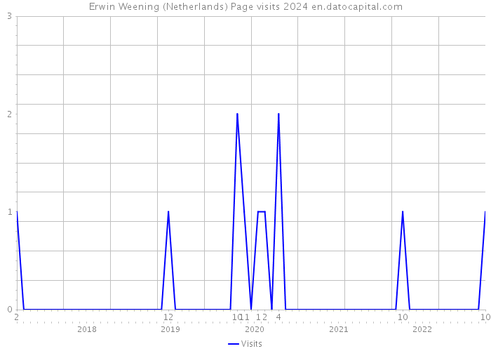 Erwin Weening (Netherlands) Page visits 2024 