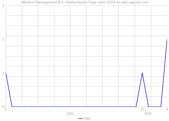 Wittebol Management B.V. (Netherlands) Page visits 2024 