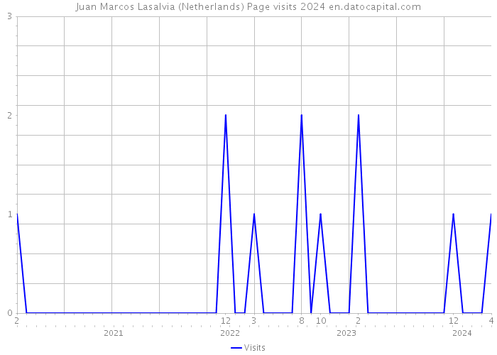 Juan Marcos Lasalvia (Netherlands) Page visits 2024 