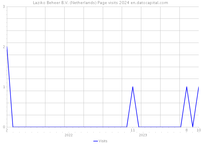 Laziko Beheer B.V. (Netherlands) Page visits 2024 