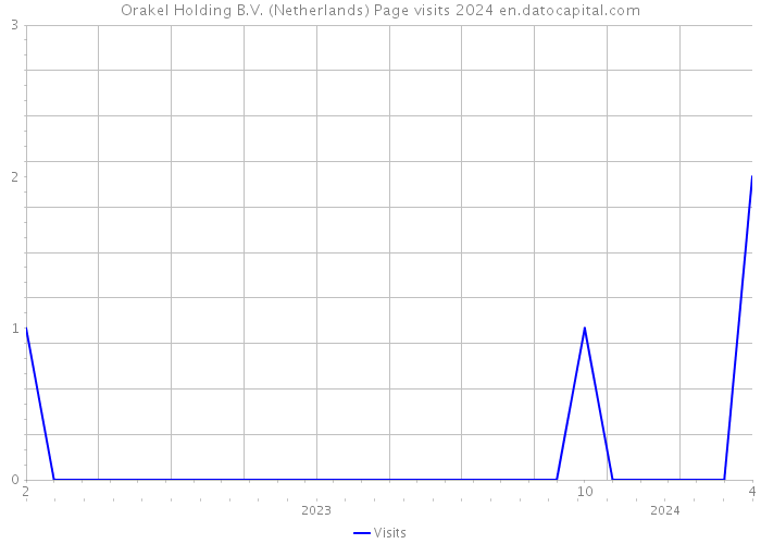 Orakel Holding B.V. (Netherlands) Page visits 2024 