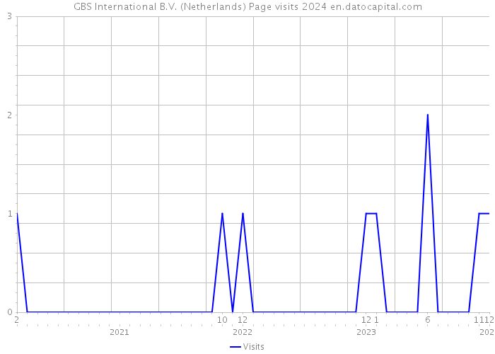 GBS International B.V. (Netherlands) Page visits 2024 