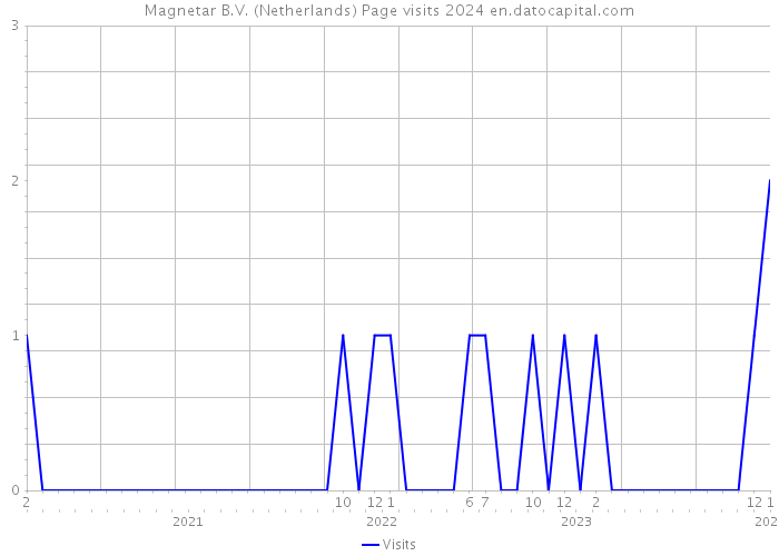 Magnetar B.V. (Netherlands) Page visits 2024 