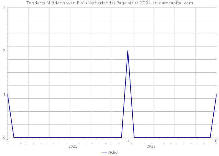 Tandarts Middenhoven B.V. (Netherlands) Page visits 2024 