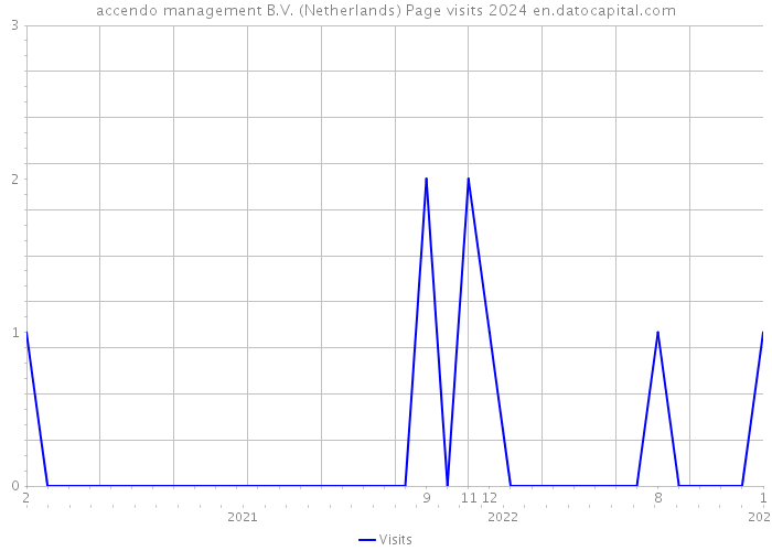 accendo management B.V. (Netherlands) Page visits 2024 