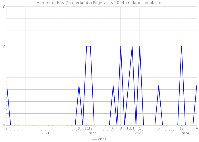 Hammock B.V. (Netherlands) Page visits 2024 