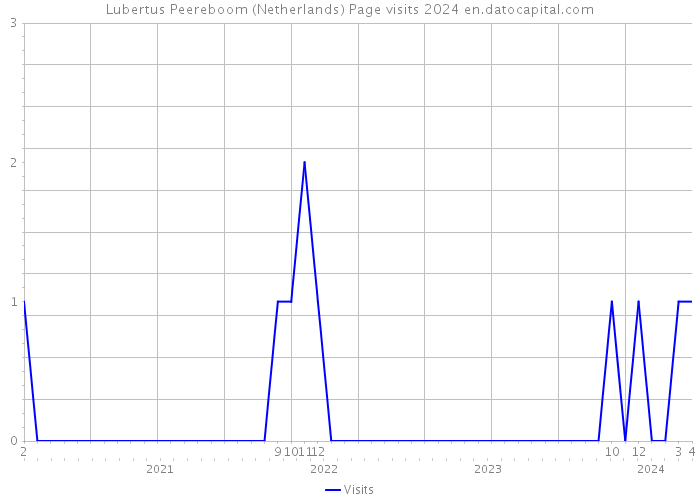 Lubertus Peereboom (Netherlands) Page visits 2024 