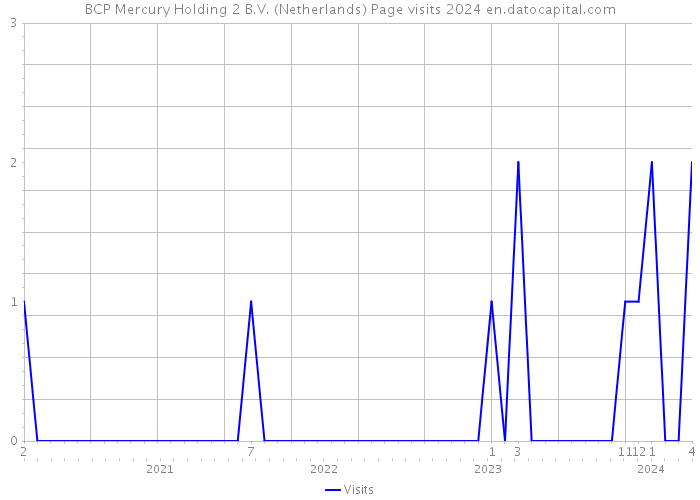 BCP Mercury Holding 2 B.V. (Netherlands) Page visits 2024 