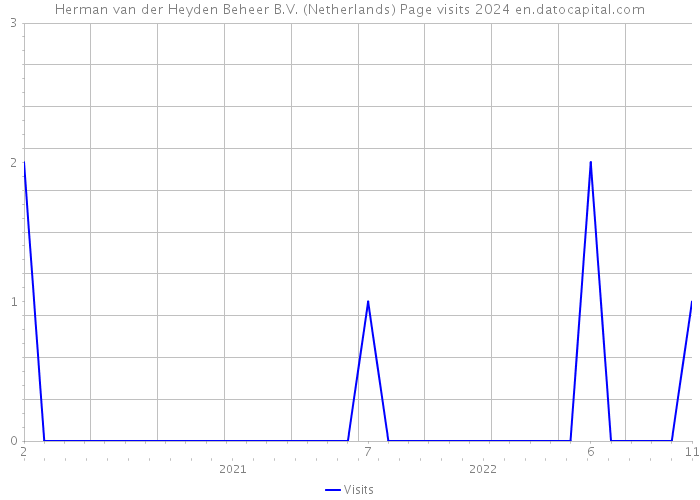 Herman van der Heyden Beheer B.V. (Netherlands) Page visits 2024 