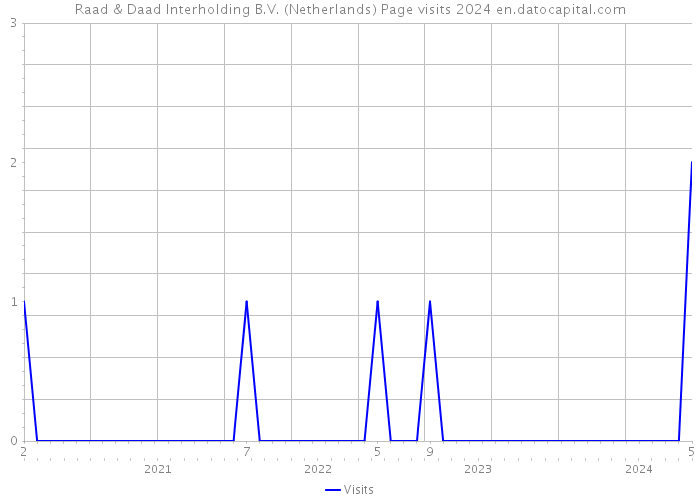 Raad & Daad Interholding B.V. (Netherlands) Page visits 2024 