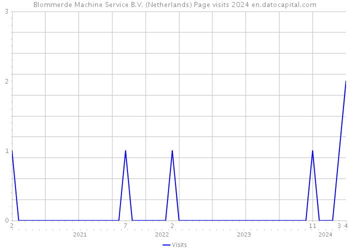 Blommerde Machine Service B.V. (Netherlands) Page visits 2024 