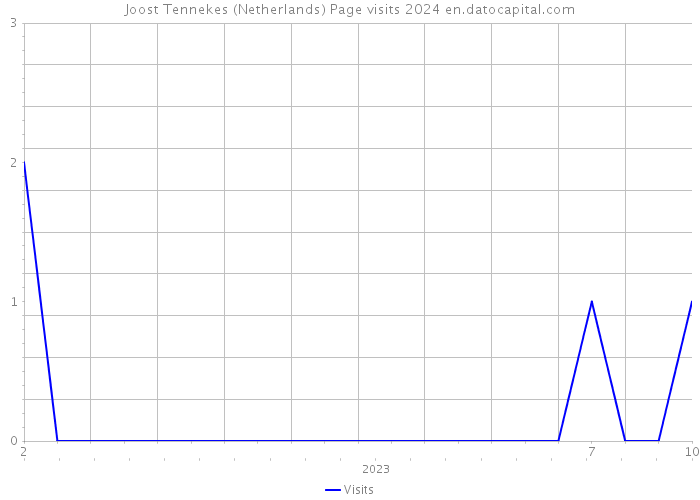 Joost Tennekes (Netherlands) Page visits 2024 