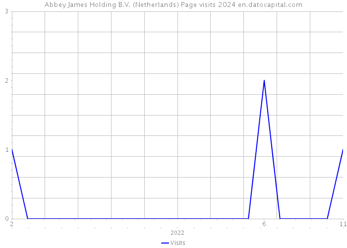 Abbey James Holding B.V. (Netherlands) Page visits 2024 